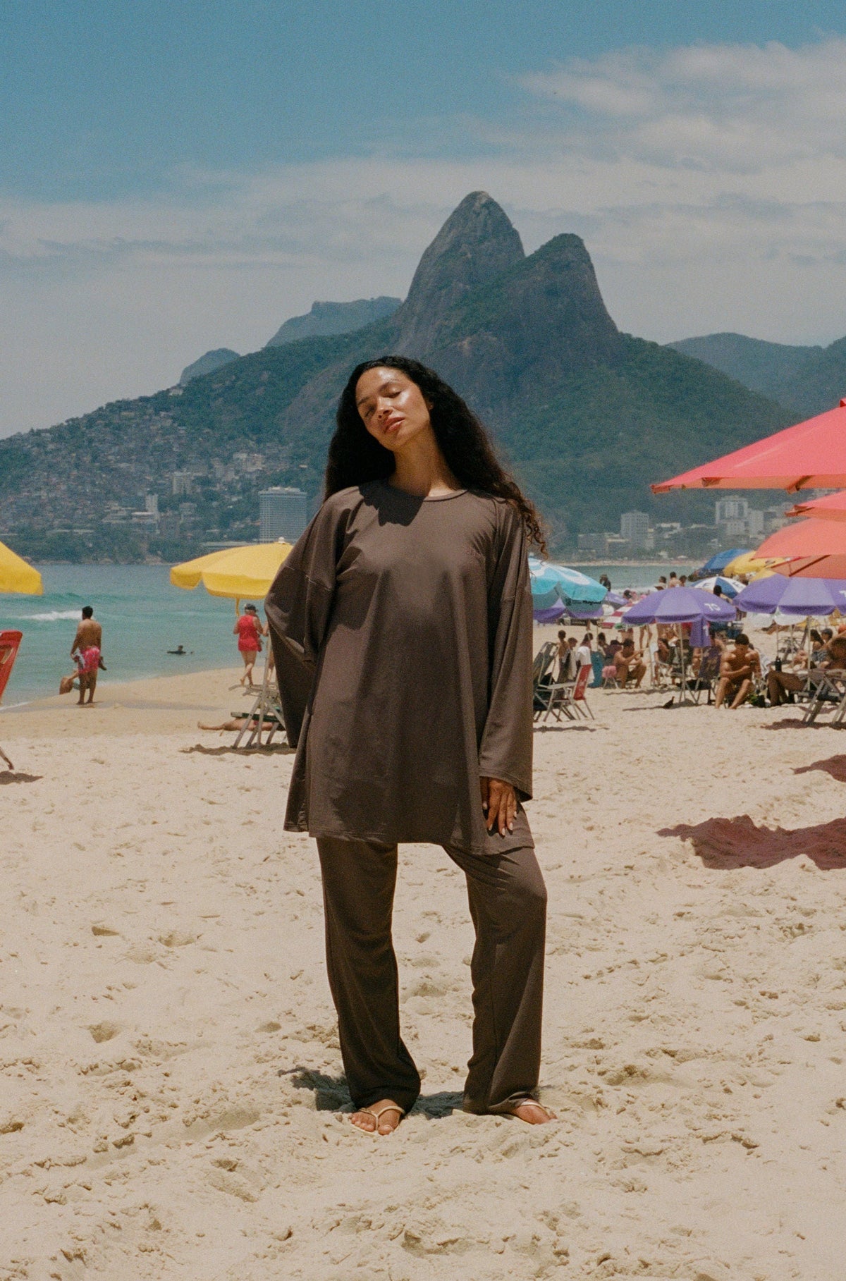 Alba swimsuit | 3 pieces - taupe