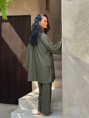 Burkini alba | 3 pièces - olive - Aliam swim