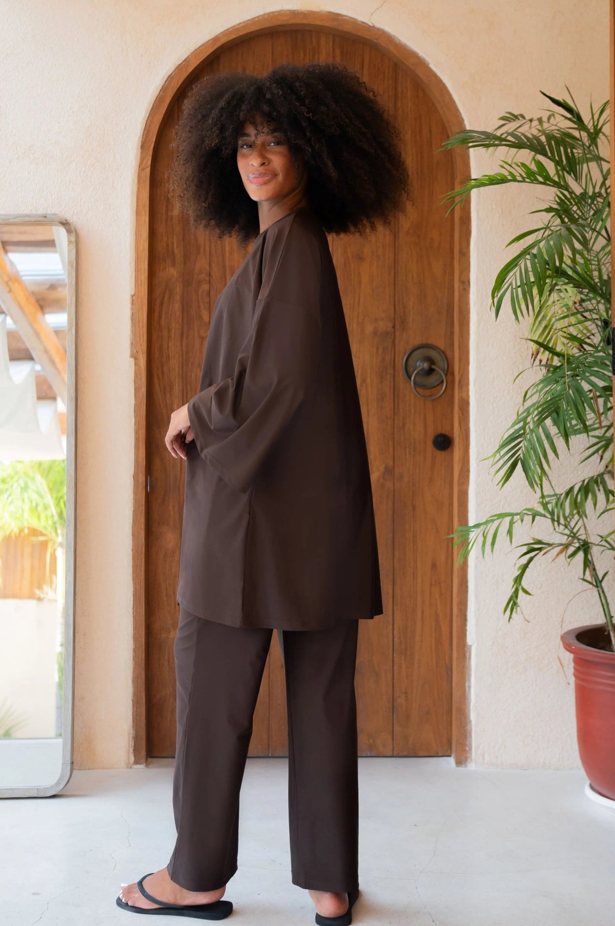 Burkini alba 3 pièces - dark expresso Aliam swim